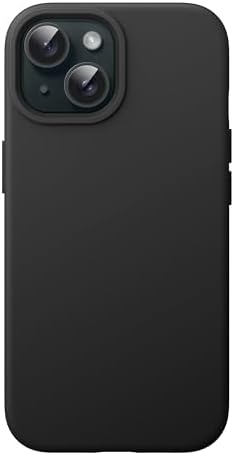 JETech Silicone Case for iPhone 15 Plus 6.7-Inch, Silky-Soft Touch Full-Body Protective Phone Case, Shockproof Cover (Black)