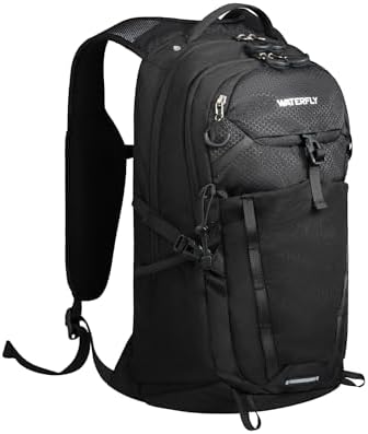 WATERFLY Small Lightweight Hiking Backpack: 20L Outdoor Daypack with Phone Pocket, Hydration Compatible, Breathable Backpanel, Multi-Compartment for Camping Trekking Travel Women Men