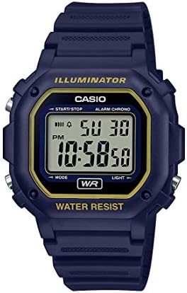 Casio F108WH Series | Men's Digital Watch | Illuminator | Water Resistant | LED Light | Daily Alarm | 1/100 SEC Stopwatch | 3 Hands (HR, Min, SEC) | Date/Day Display | Daily Alarm | 7 Year Battery