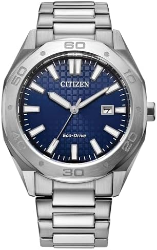 Citizen Men's Eco-Drive Sport Casual Odyn Watch, Stainless Steel Watch, 3 Hand, Date
