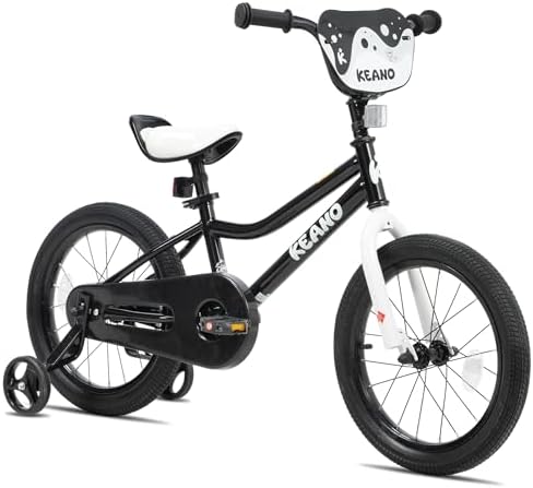 KEANO Kids Bike for Boys Girls Ages 3-12 Years Old, 12-18 Inch BMX Style Kid's Bikes with Training Wheels, 20 Inch Kids' Bicycle with Kickstand