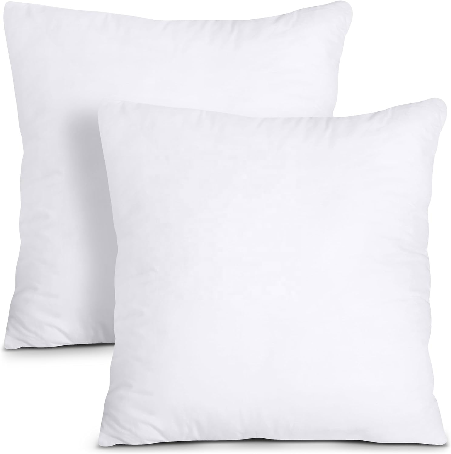 HOMESJUN Throw Pillow Inserts, 18x18 Inch Soft Down Alternative Cushion for Sofa, Bed, Chair, Multiple