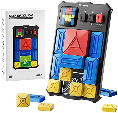 GiiKER Super Slide Puzzle Games, Original 500+ Challenges Brain Teaser Puzzle, Toys for Kids Teens, Travel Games Birthday Stocking Stuffers for Boys Girls, Activities for Road Trips