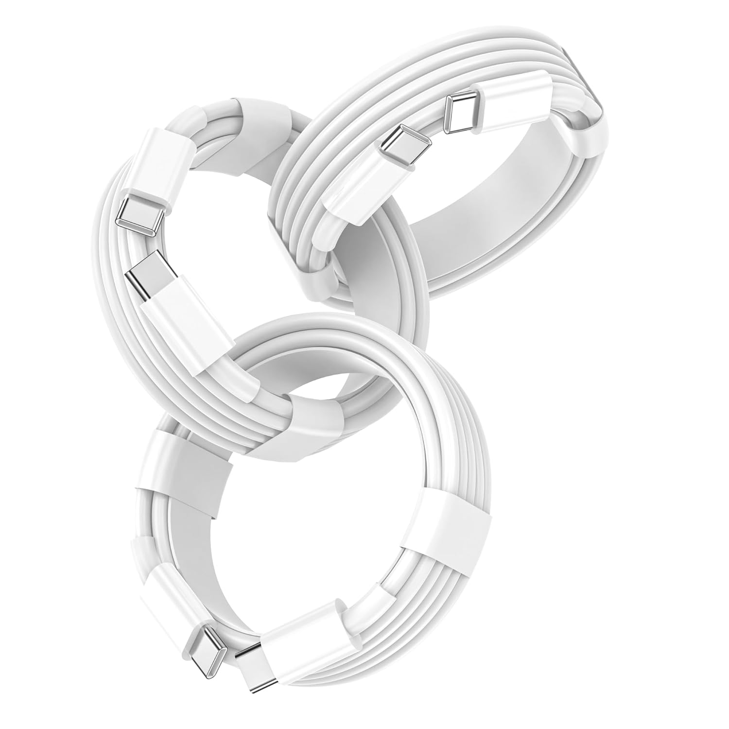 USB C to USB C Cable for Apple, 3-Pack 6FT, 60W USBC\/Type-C Fast Charger Cord Compatible with iPhone 17\/16 Pro Max, iPhone 17 Air, iPad Pro\/Air