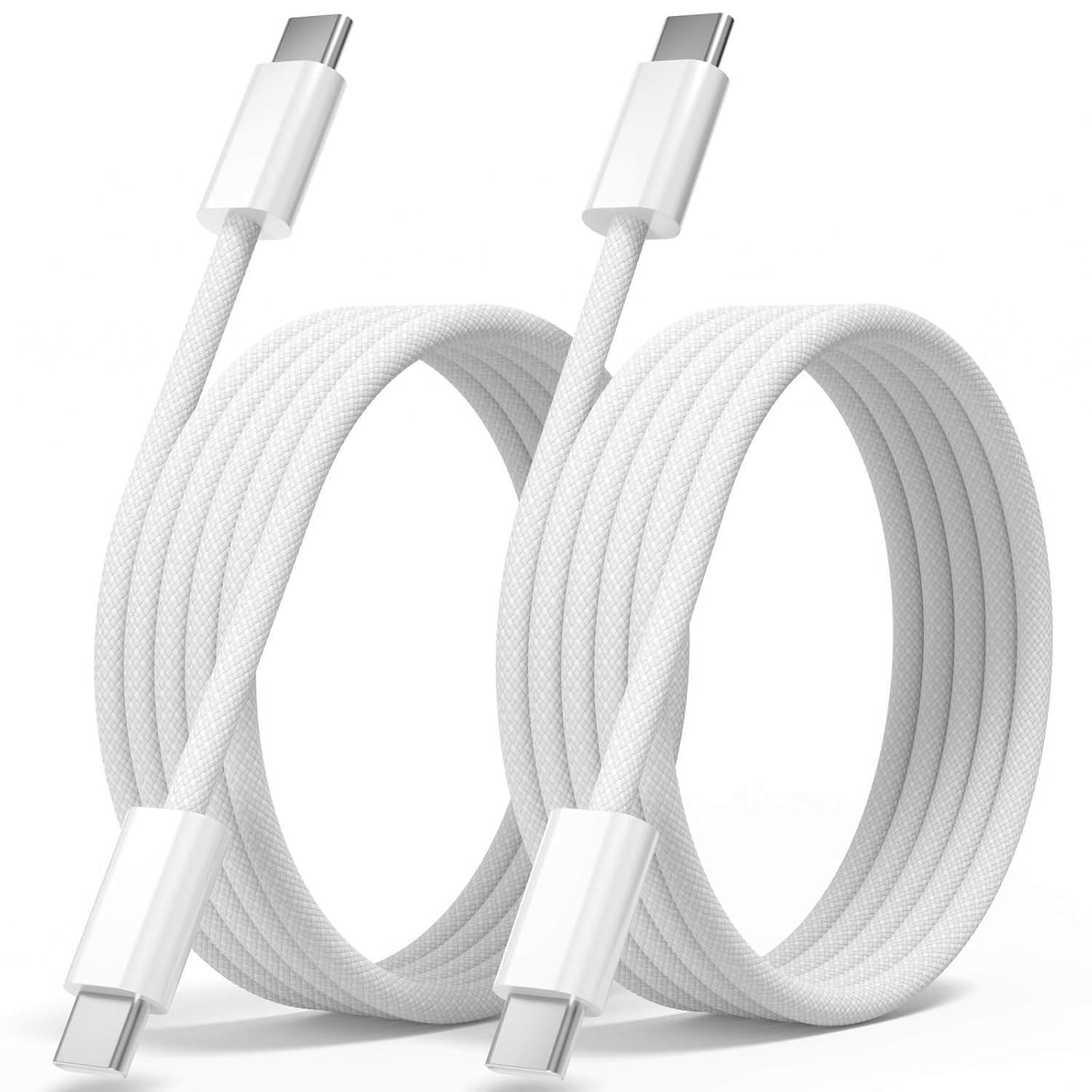 Quickeep USB C to USB C Cable 3FT 2 Pack, Nylon Braided 60W iPhone 17 16 15 Charger Cord, Type C Charger Fast Charging, USBC to USBC Cable for iPhone 17 16 15 Pro Plus Pro Max\/iPad Pro\/Air