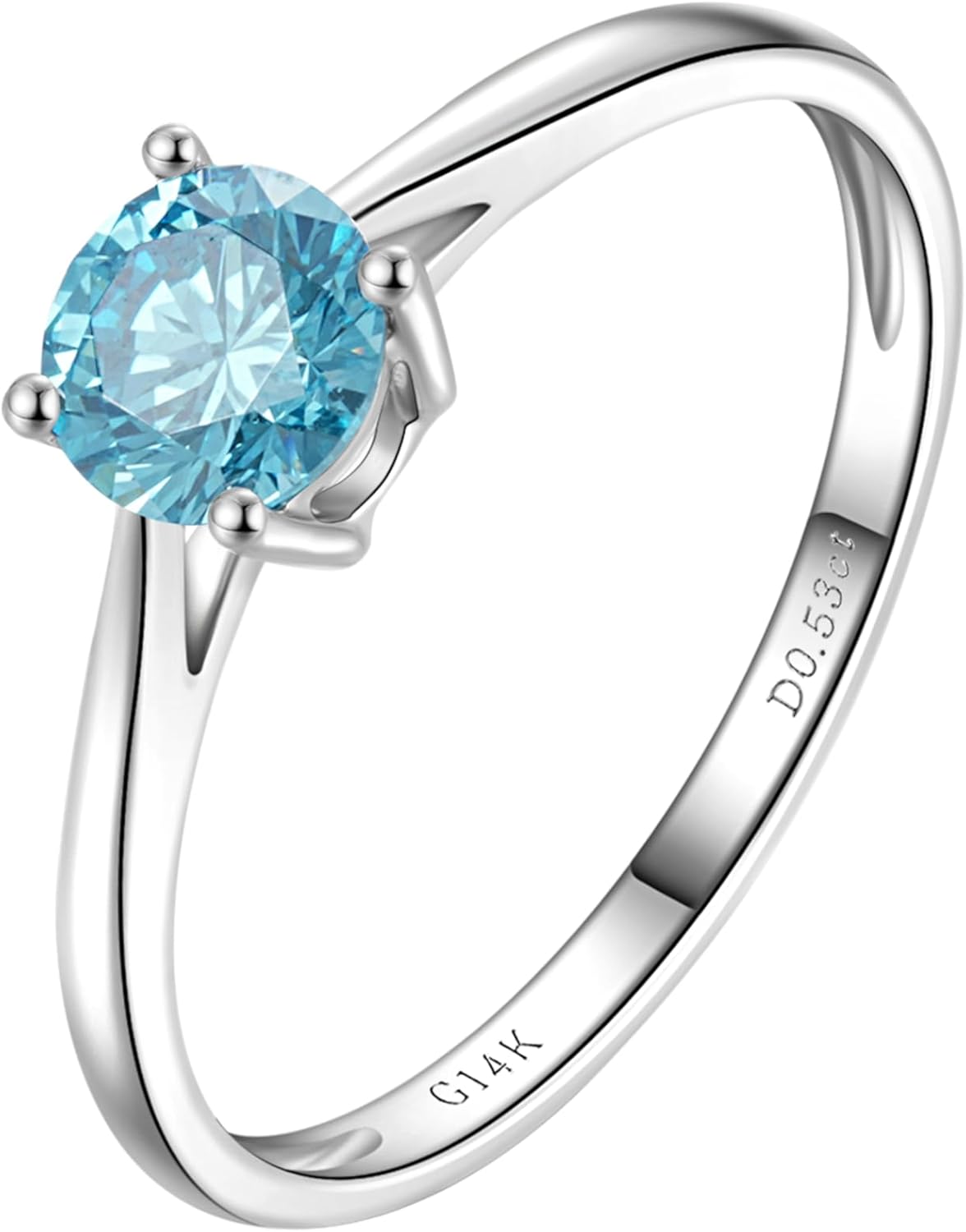 CRITI RORA 1-3 Carat Lab Grown Diamond Engagement Rings for Women,14K White Gold Diamond Rings with IGI Certificate Classic Wedding Ring