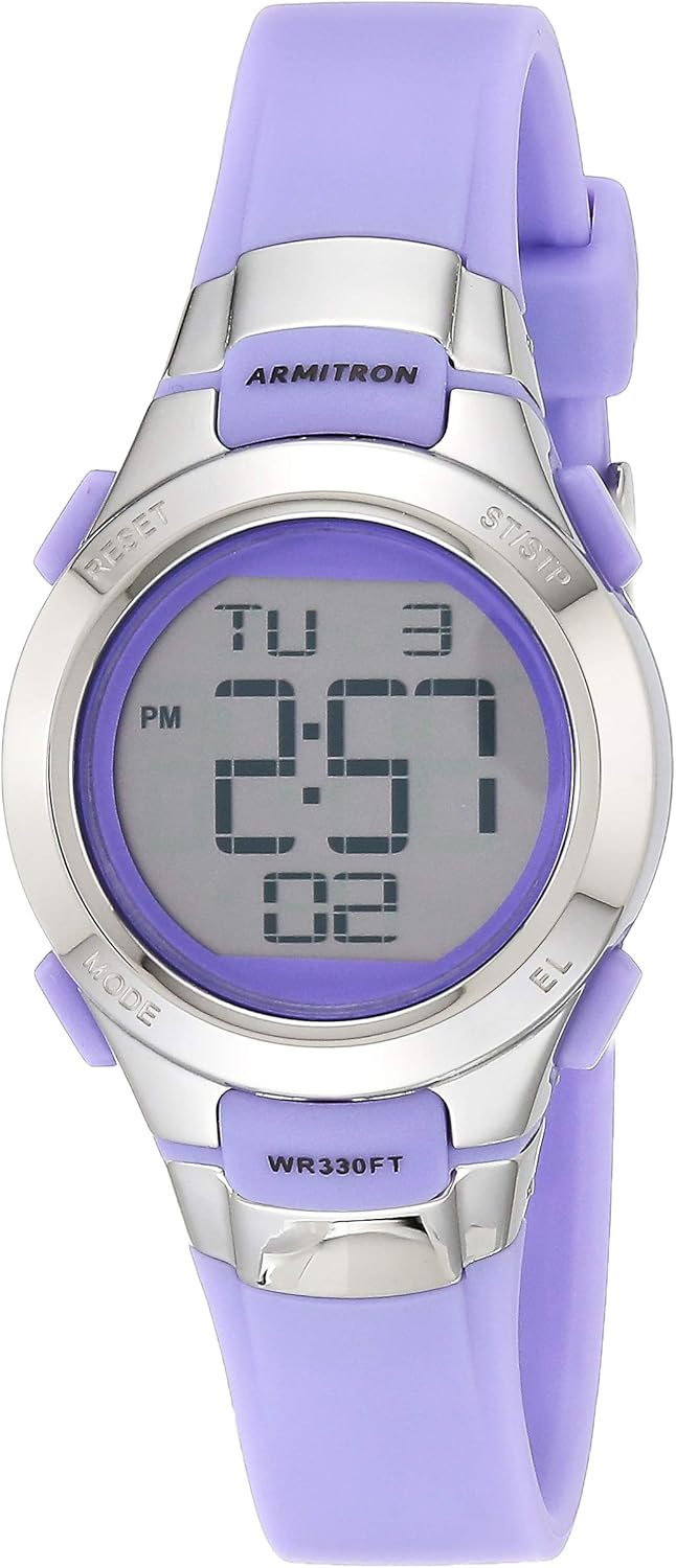 Armitron Sport Women's Digital Chronograph Resin Strap Watch, 45\/7012