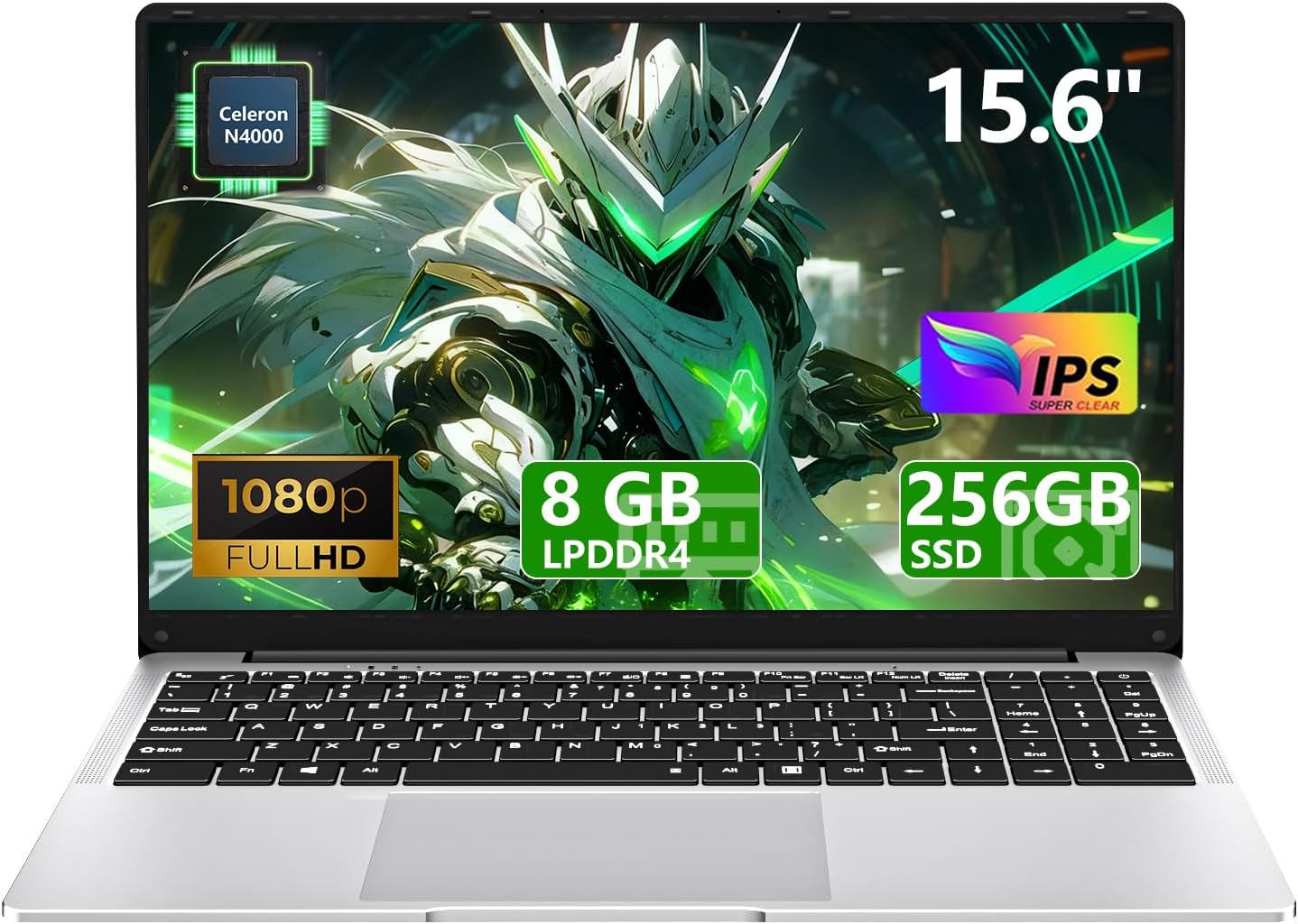 15.6" Laptop Computer DDR4 8GB RAM 256GB SSD,traditional laptop computers with N4000 (Up to 2.60 GH) 15.6 Inch FHD Display 1920*1080,Lightweight Lap top-For Students\/Commuters\/Business Professio