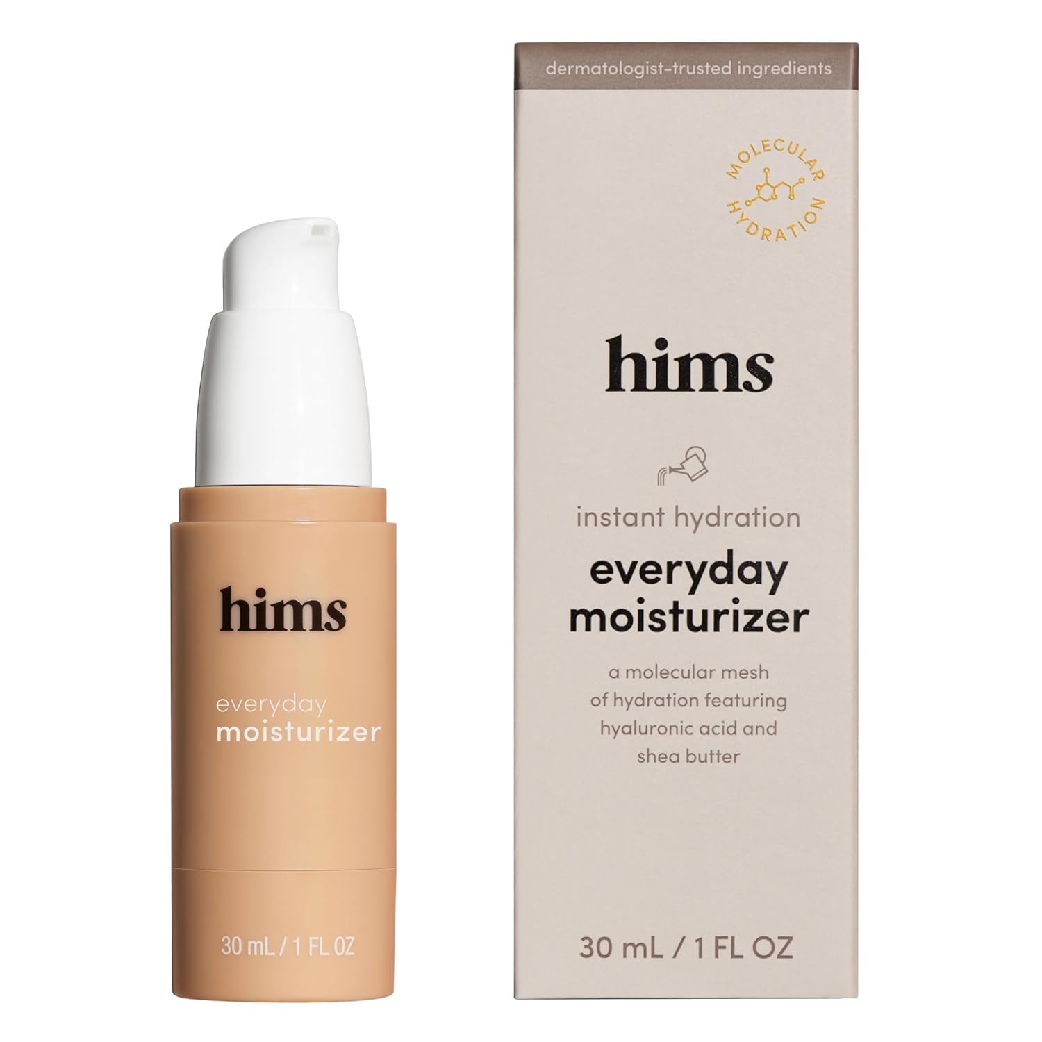 hims Everyday Moisturizer - Hydrating &amp; Non-Greasy Face Cream - Morning Moisturizer for Healthy Skin - For Every Skin Type - Vegan &amp; Paraben-Free - 1 Fl Oz