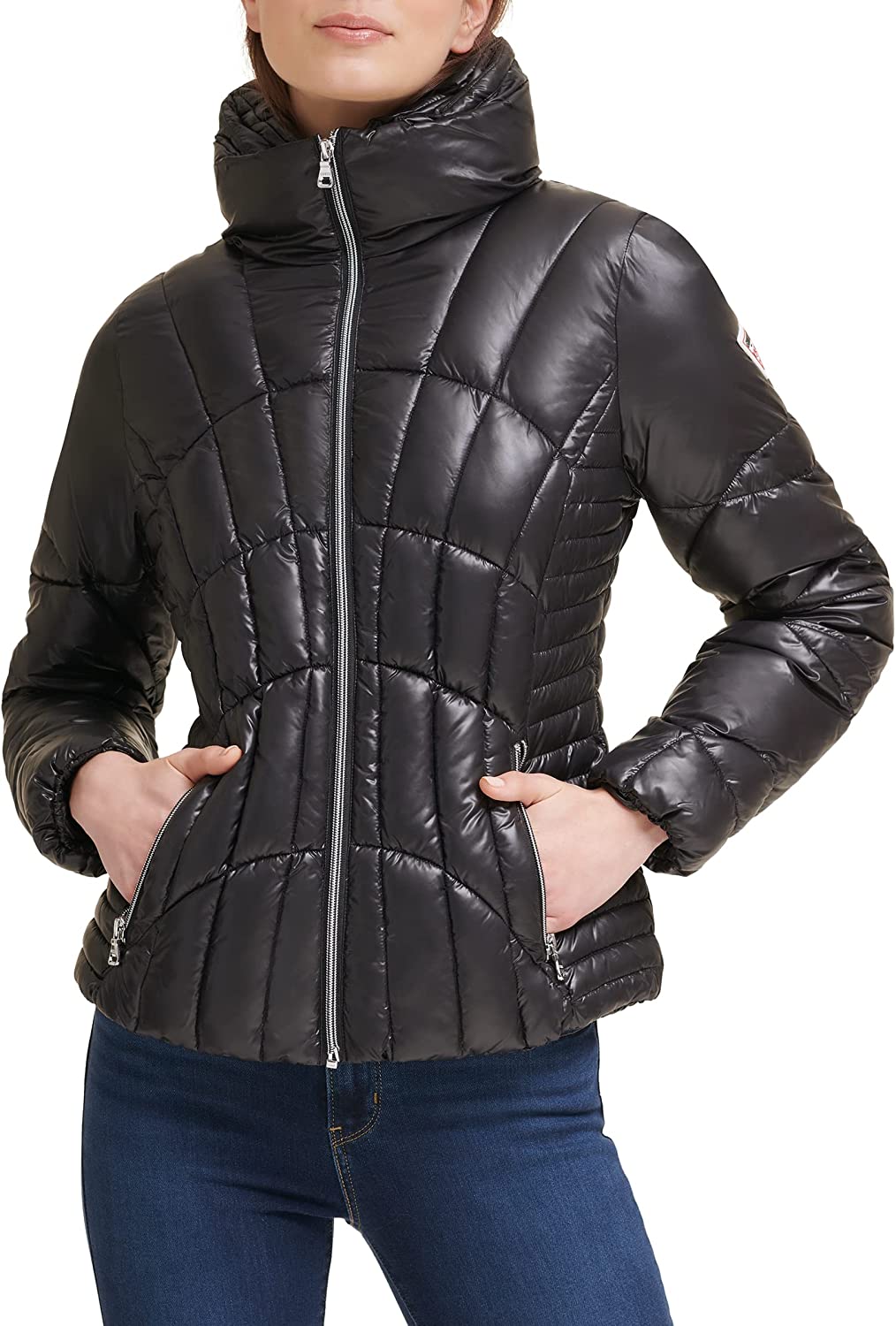 GUESS Women's Quilted Puffer Jacket