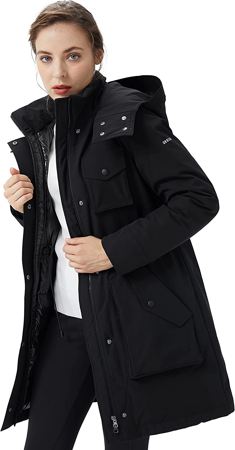 Orolay Women's Thicken Down Jacket Winter Parka Coat with Hood
