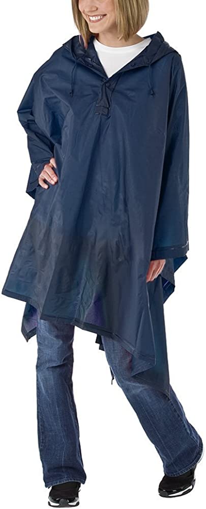 totes Navy Blue Adult Rain Poncho