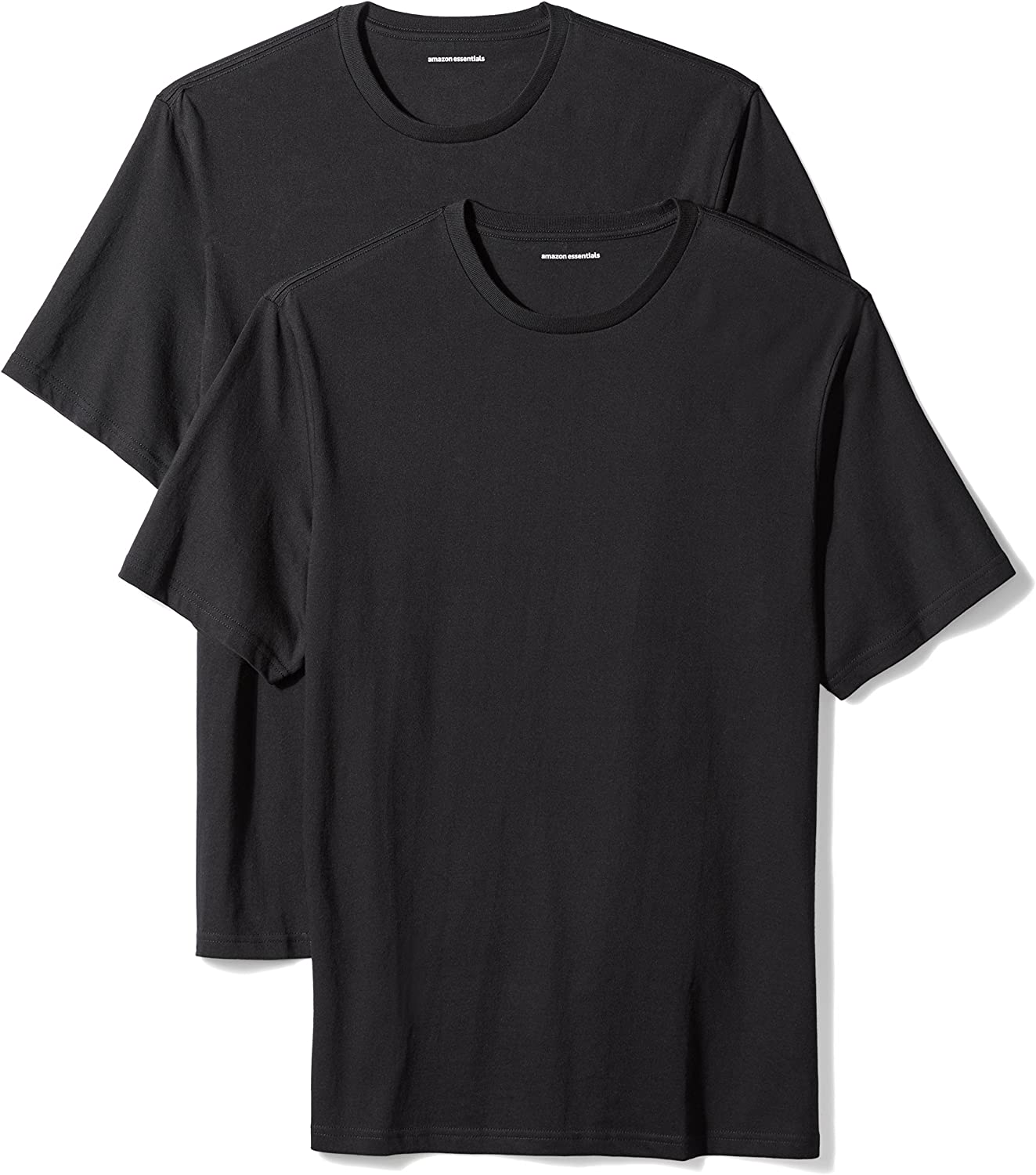 Amazon Essentials Mens Loose-Fit Short-Sleeve Crewneck T-Shirt, Pack of 2