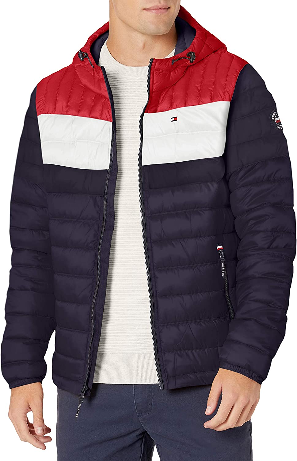 Tommy Hilfiger Men's Water Resistant Ultra Loft Filled Hooded Puffer Jacket