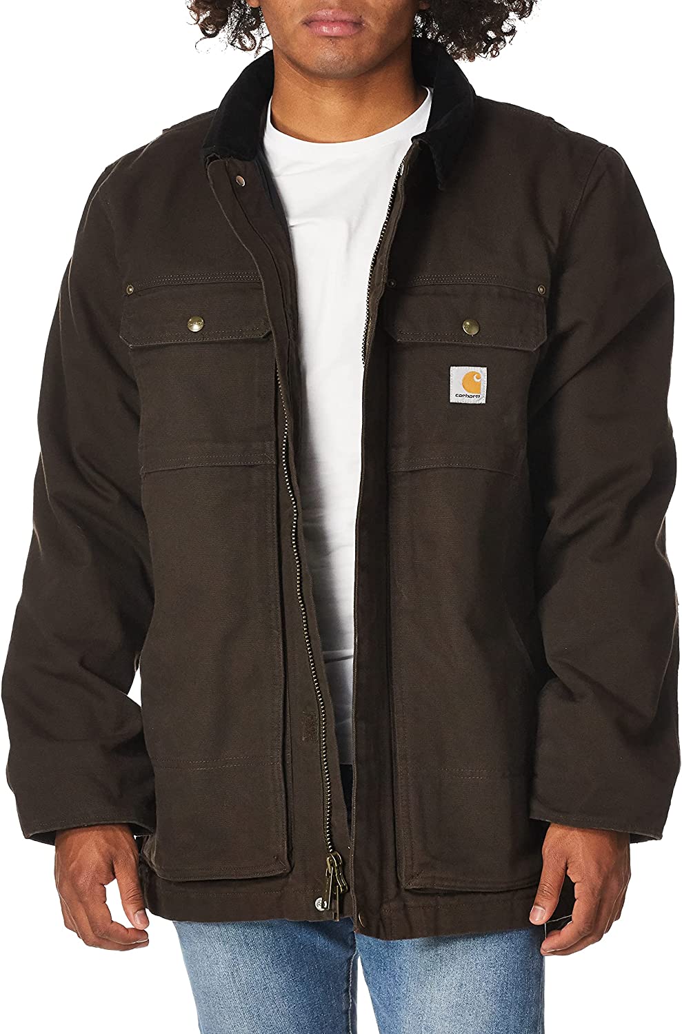 Carhartt Men's Full Swing Relaxed Fit Washed Duck Insulated Traditional Coat