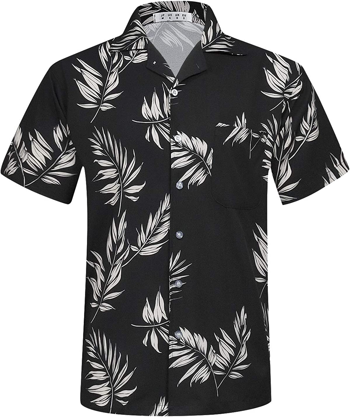 APTRO Men's 4 Way Stretch Hawaiian Shirt Tropical Beach Shirts