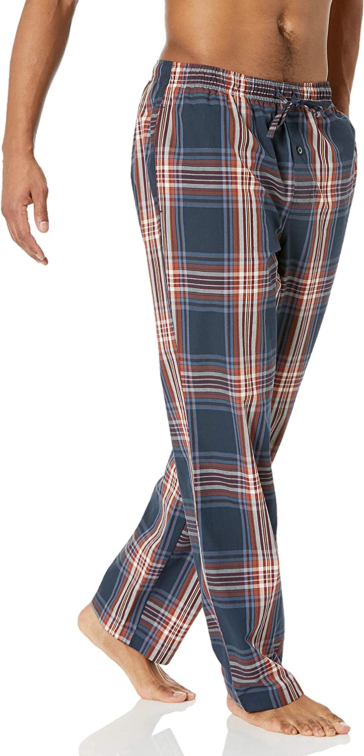 Amazon Essentials Men's Straight-Fit Woven Pajama Pant