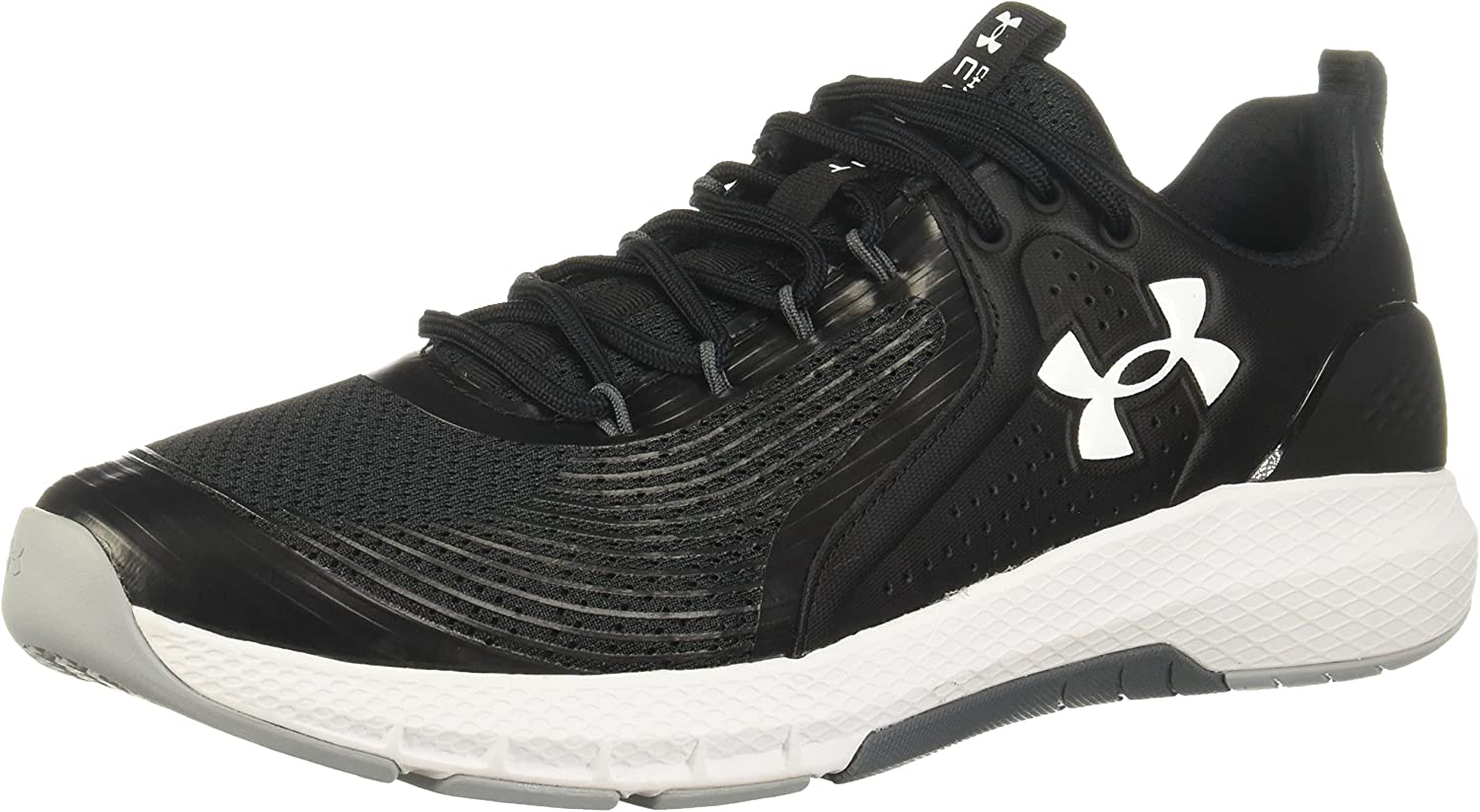 Under Armour Men's Charged Commit Tr 3, Black (001)/White, 10.5 M US