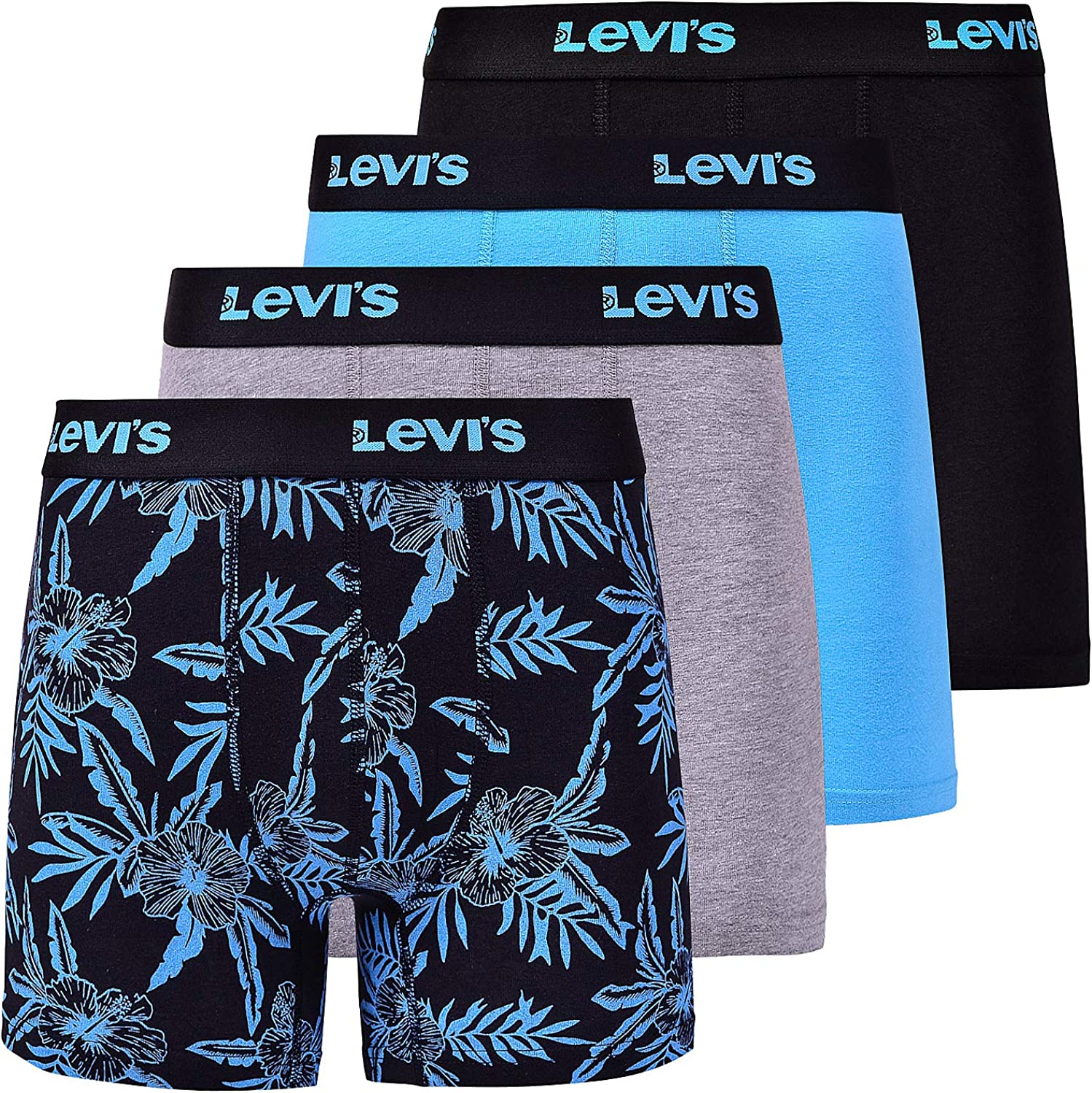 Levi's Mens Boxer Briefs Cotton Stretch Underwear For Men 4 Pack