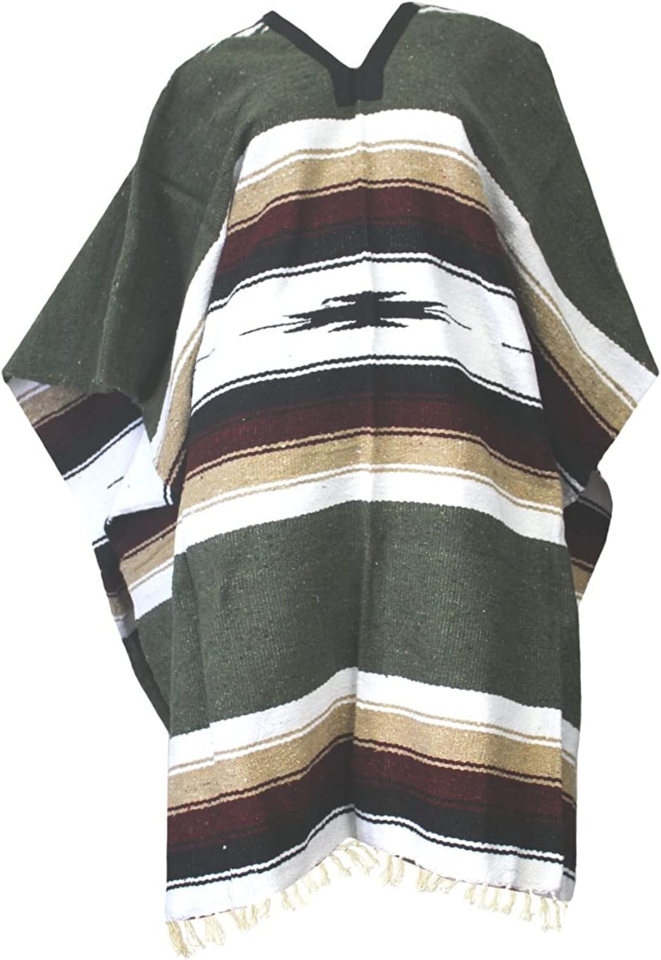 Del Mex Mexican Diamond Woven Eastwood Poncho