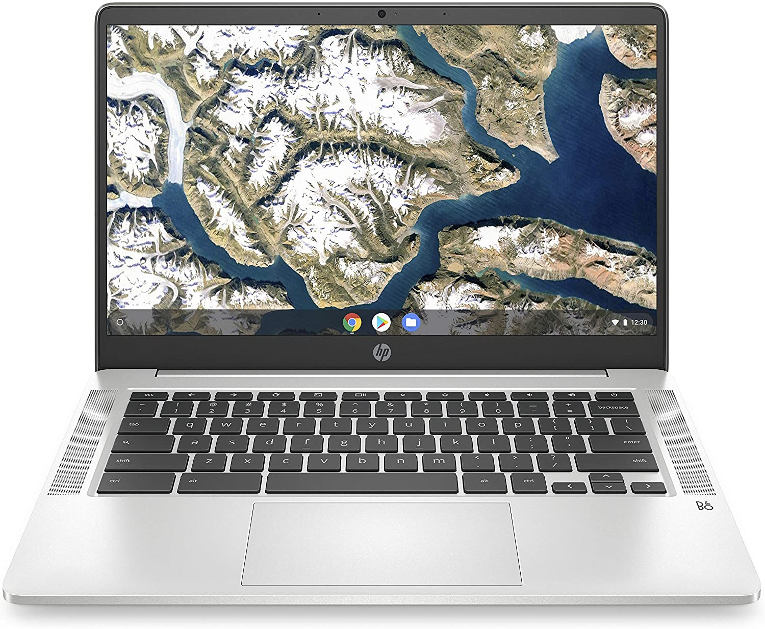 HP Chromebook 14-inch HD Laptop, Intel Celeron N4000, 4 GB RAM, 32 GB eMMC, Chrome (14a-na0010nr, Mineral Silver) (Renewed)