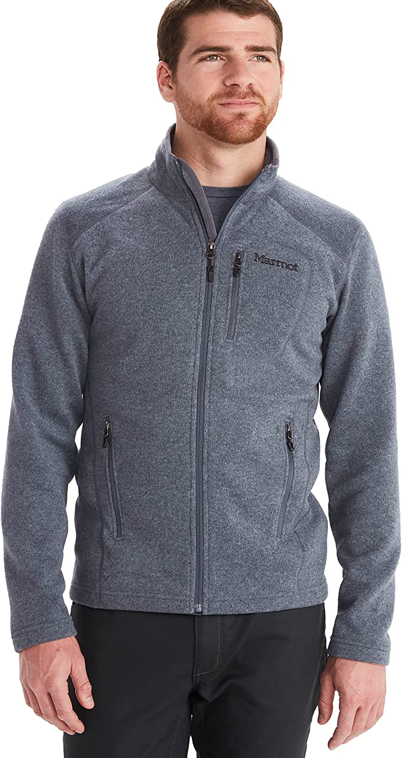 Marmot Men's Drop Line, Lightweight 100-Weight Sweater Fleece Jacket