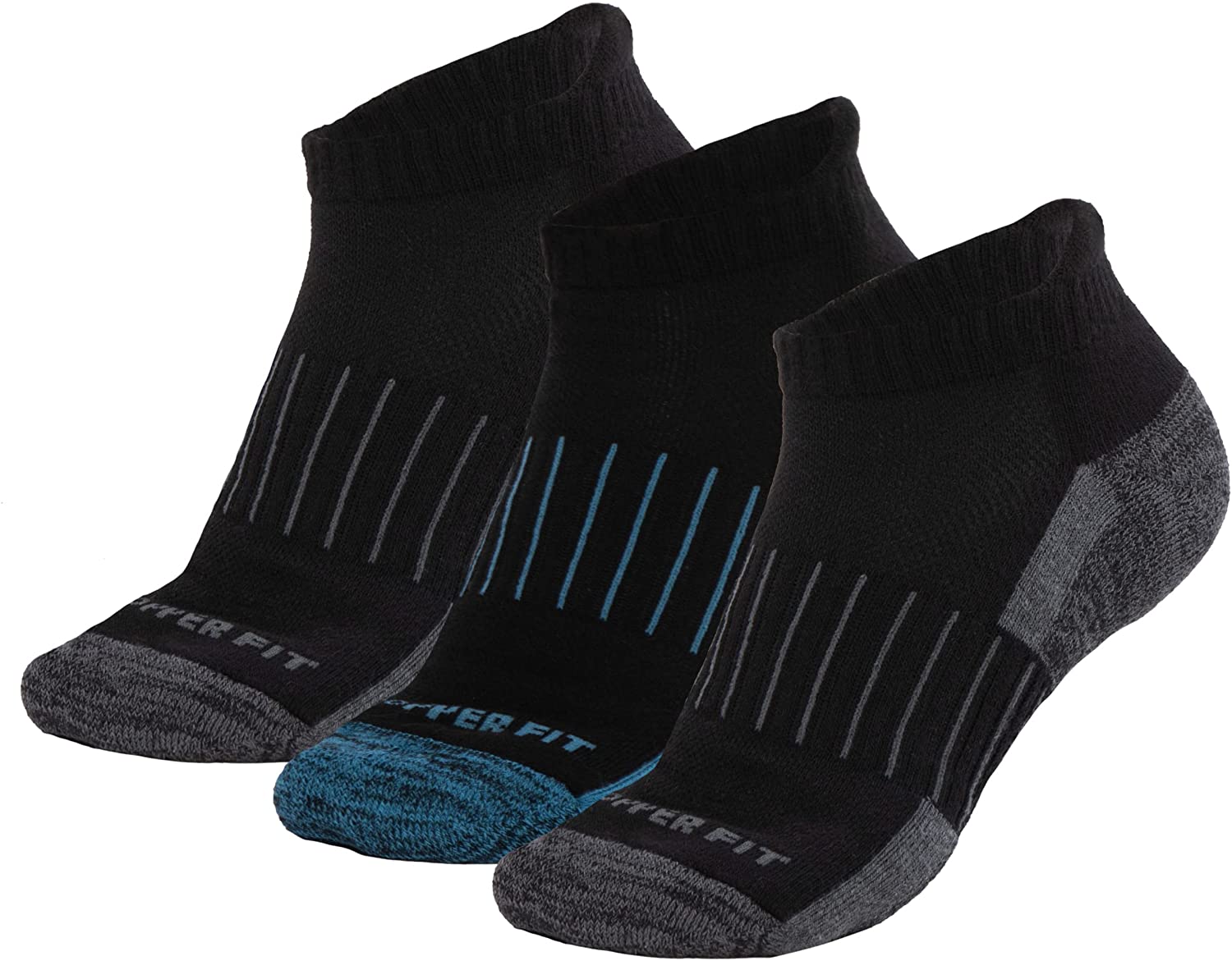 Copper Fit Ankle Length Sport Socks, 3 Pair