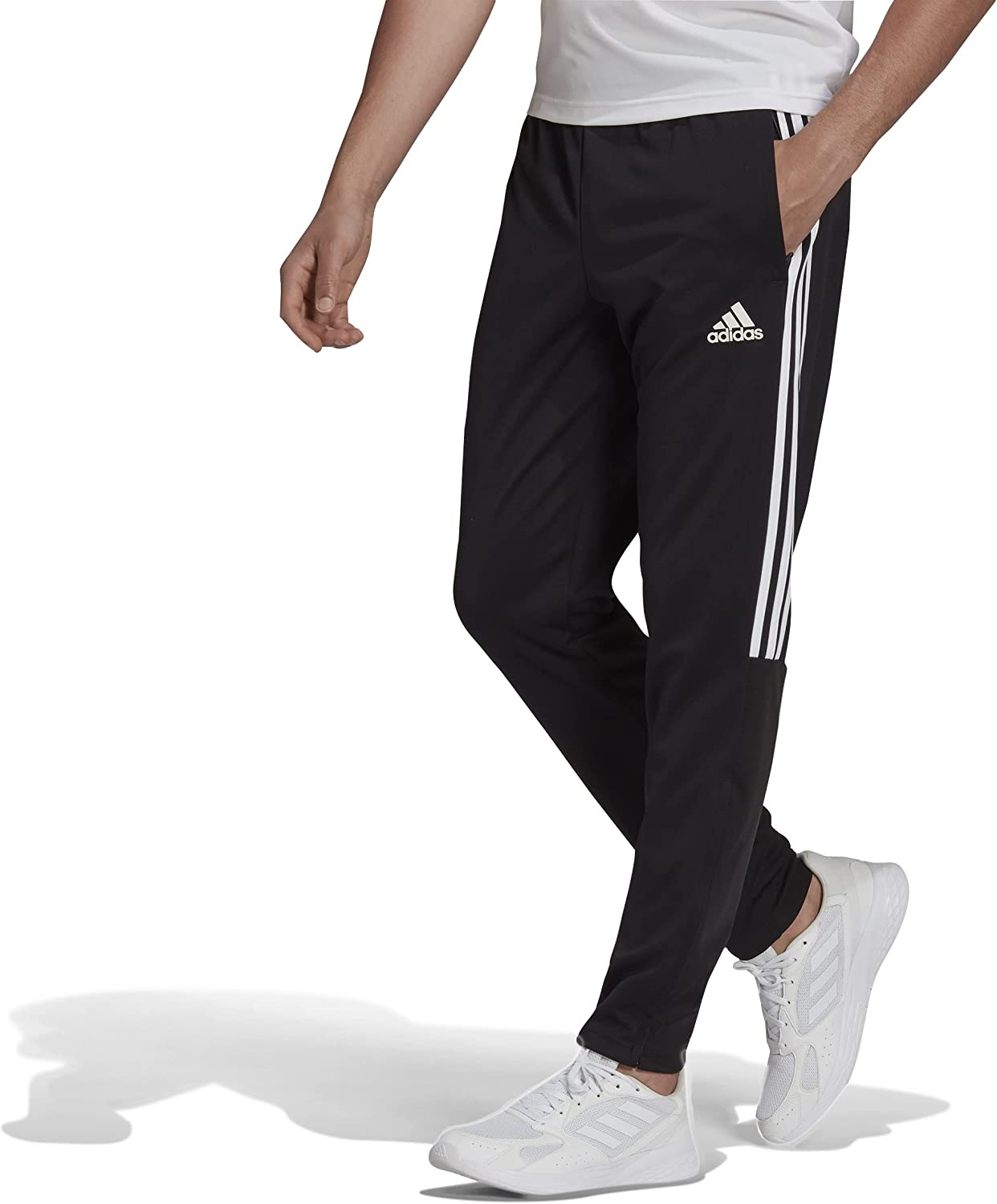 adidas Men's Aeroready Sereno Slim Tapered-Cut 3-Stripes Pants