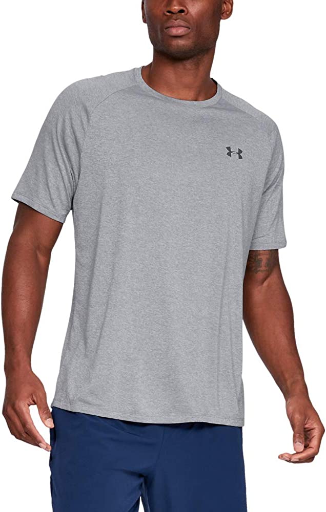Under Armour Men's Tech 2.0 Short-Sleeve T-Shirt , Steel Light Heather (036)/Black, XX-Large Tall