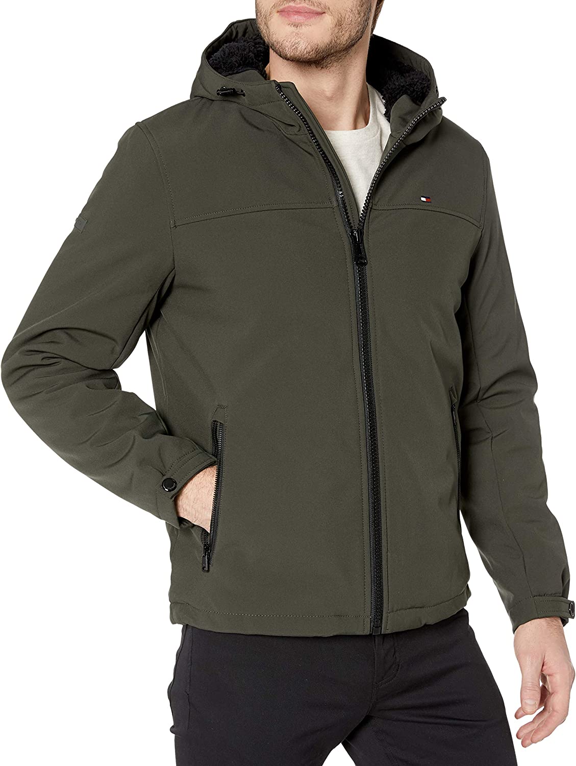 Tommy Hilfiger Men's Soft Shell Sherpa Lined Performance Jacket