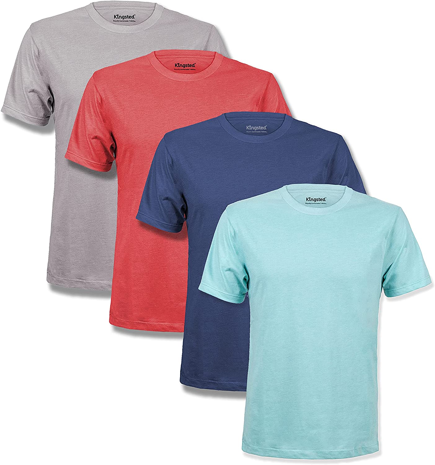 Kingsted Men’s T-Shirts Pack Royally Comfortable Soft Cotton Blend Classic Fit