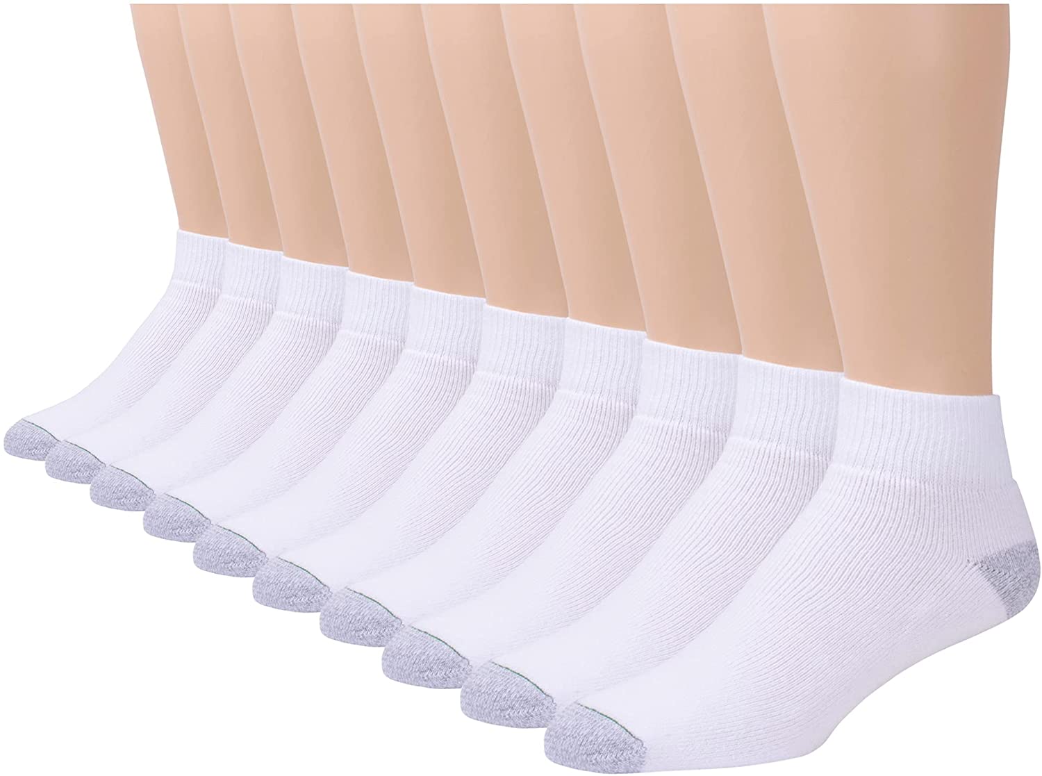 Burlington Comfort Power Men's Quarter Sock, 10 Pair Pack