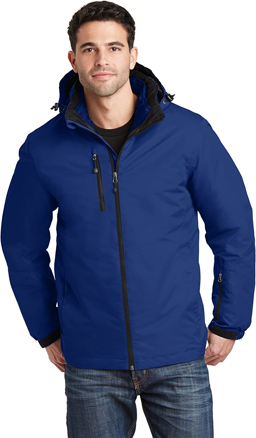 Port Authority Vortex Waterproof 3-in-1 Jacket J332 Night Sky Blue/Black Small