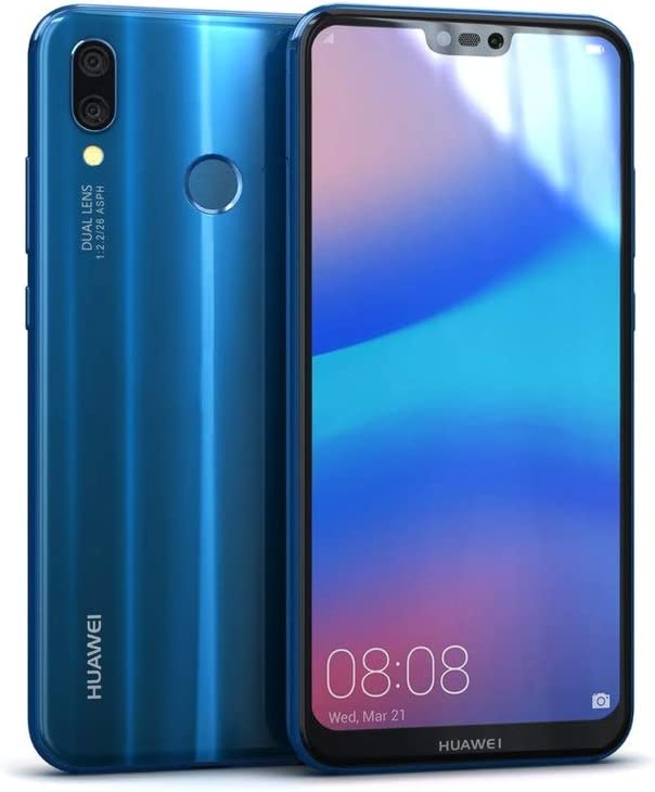Huawei P20 Lite 64GB Klein Blue, Dual Sim, 5.84” inch, 4GB Ram, (GSM Only, No CDMA) Unlocked International Model, No Warranty