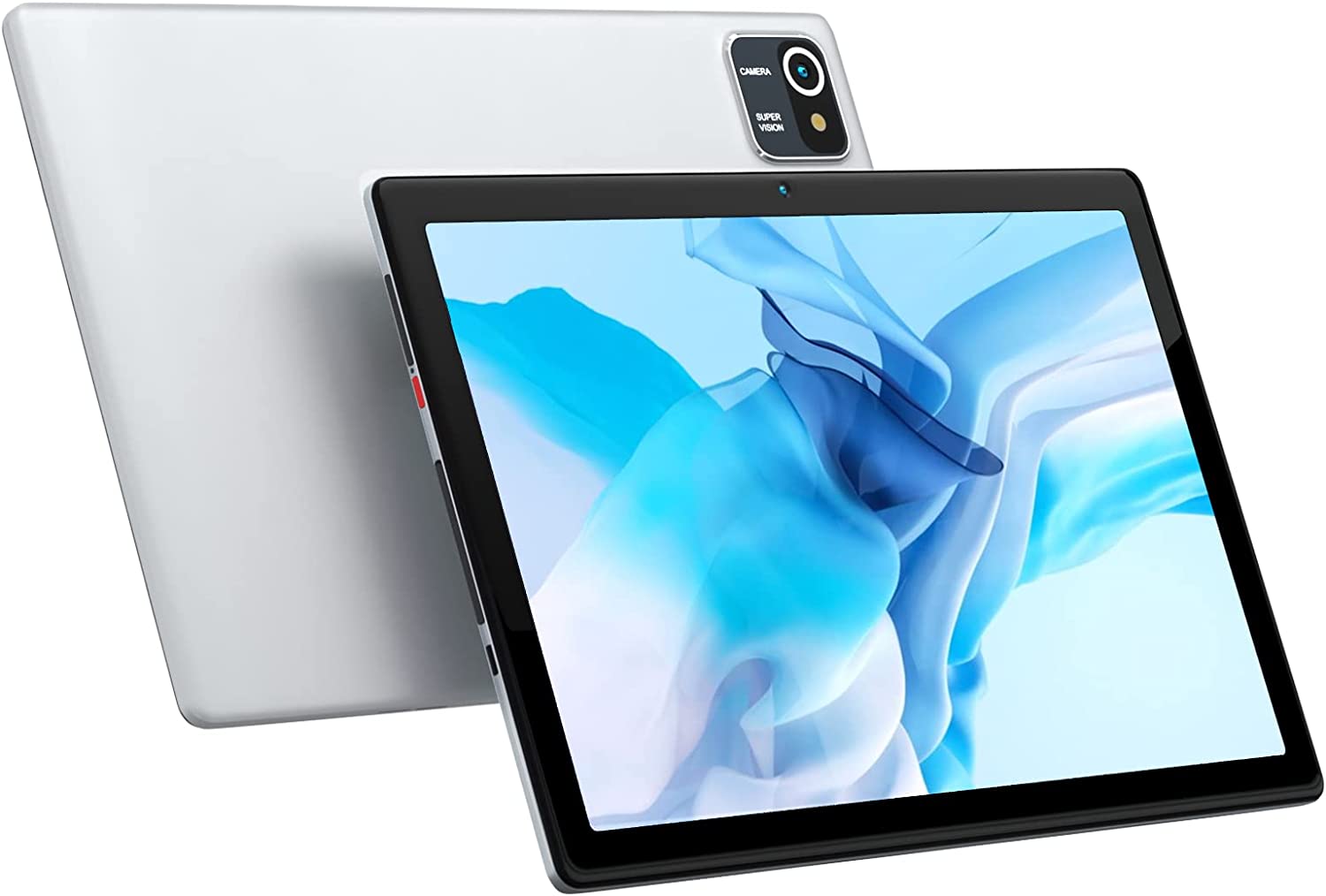 Tablet 10.1 Inch Android 10-2GB RAM 32GB ROM, 6000mAh Battery Quad Core IPS HD Touchscreen Tablets (Silver)