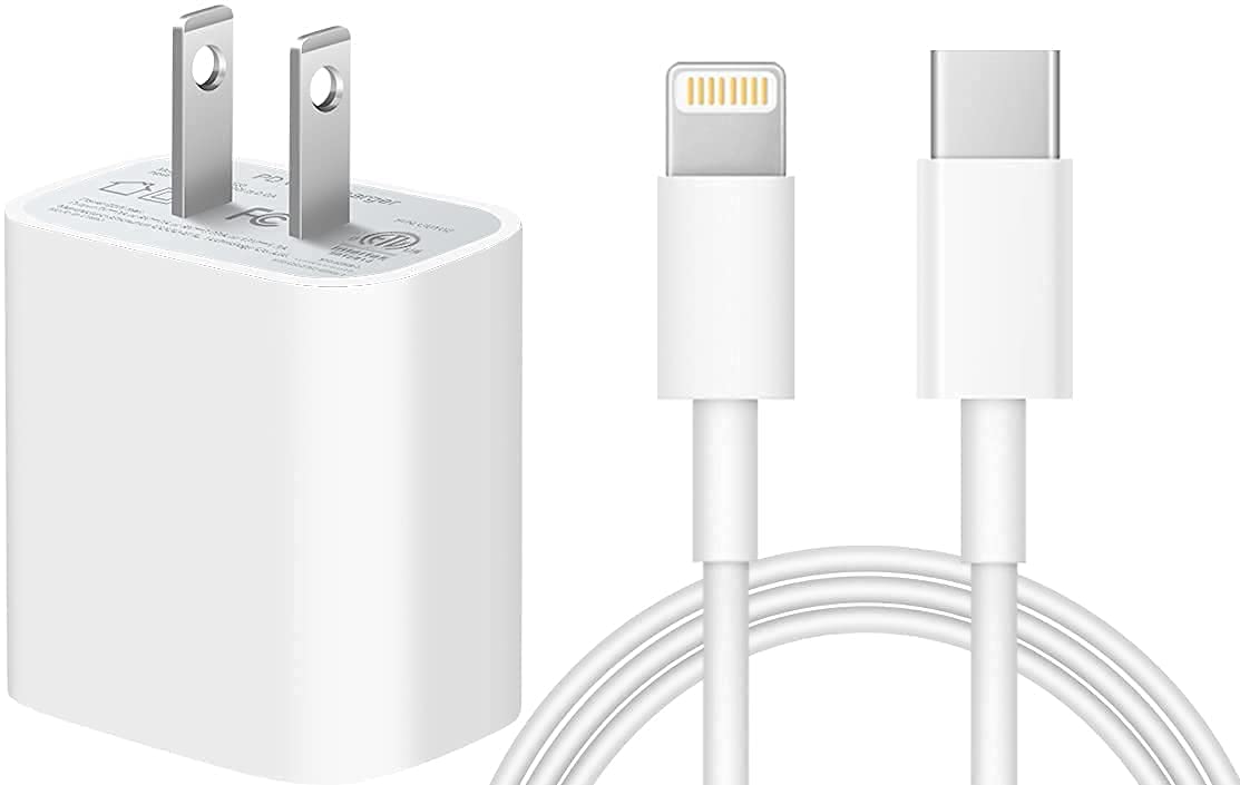 iPhone 11 12 13 Super Fast Charger [Apple MFi Certified ]High Speed Charger 20W PD USB-C Wall Charger Block 6FT Cables Compatible with iPhone 13/13Pro/12/12 Pro/Max/11/11Pro/XS/Max/XR/X/8/8Plus,iPad