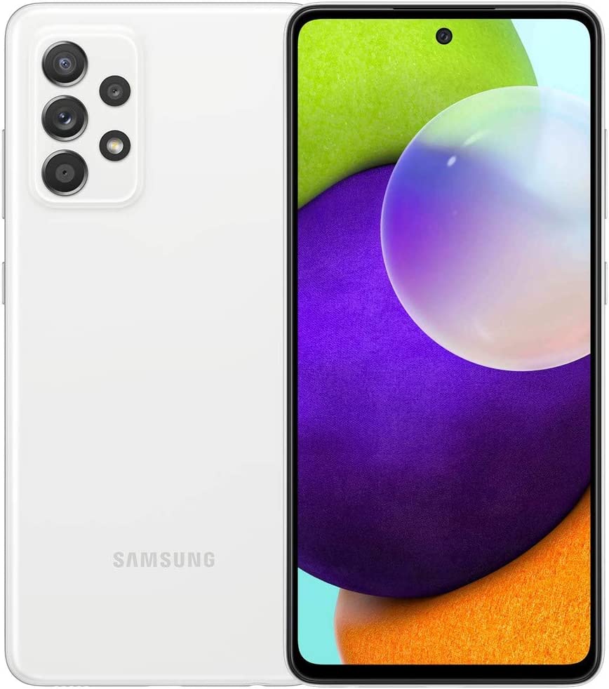 Samsung A52 SM-A525M/DS, 4G LTE, International Version (No US Warranty), Awesome White - Unlocked (GSM Only | Not Compatible with Verizon/Sprint)