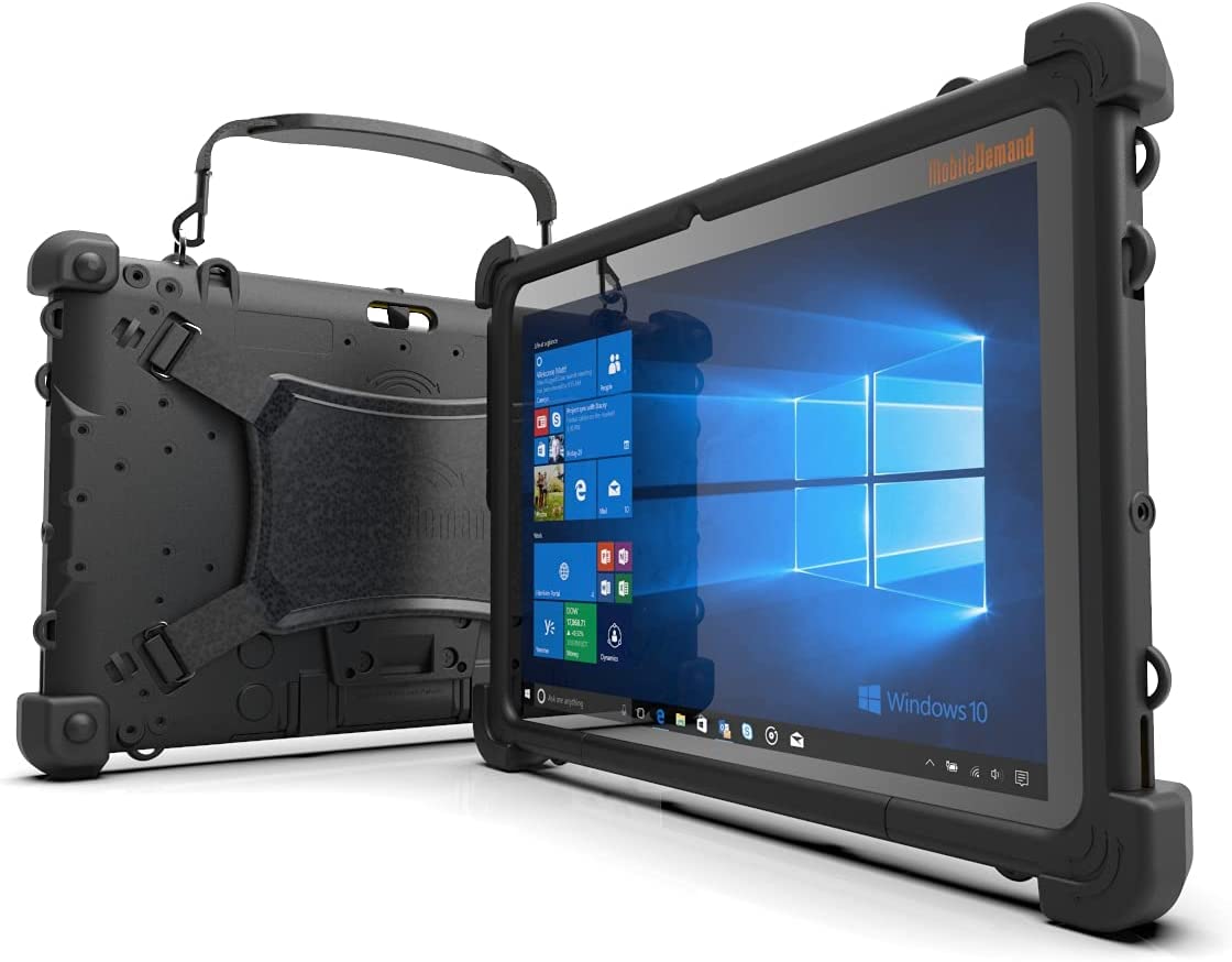 MobileDemand Flex 10B Rugged Touchscreen Tablet | Ultra Lightweight | 10.1-in Display | Windows 10 Pro | MIL-STD-810G |3000mAh Battery| Quad Core Celeron N4100 for Enterprise Mobile Field Work