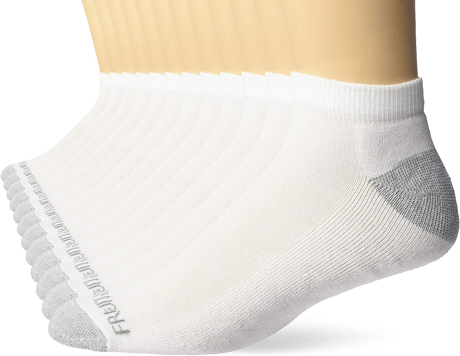 Fruit of the Loom mens Dual Defense Low Cut Socks 12 Pair