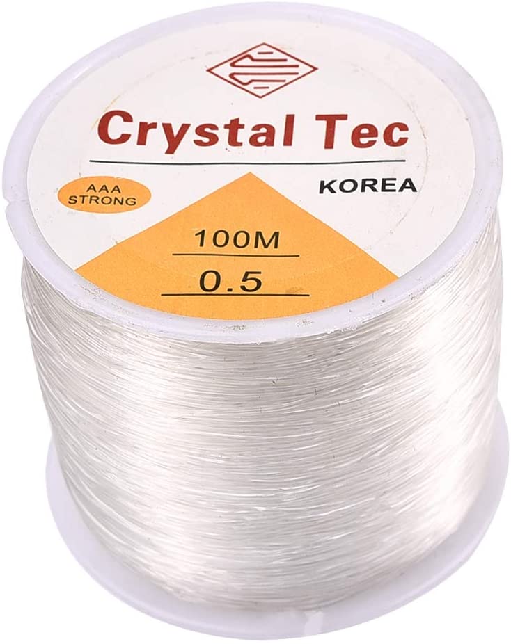 OBSEDE 0.5mm Elastic Cord Beading Threads Stretch String Fibre Crafting Cords for Jewelry Making