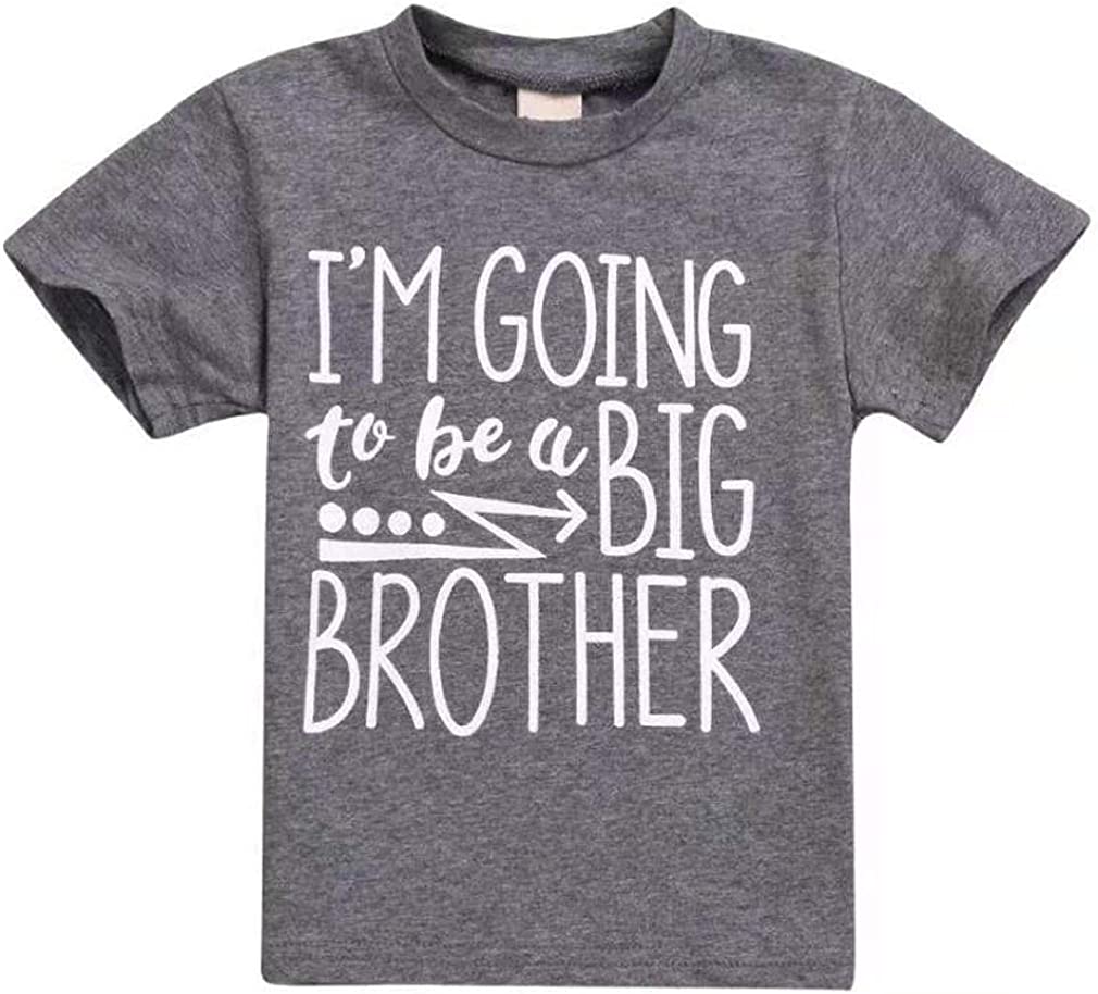 Toddler Kids Baby Boy Tee I'm Going to Be A Big Brother T-Shirt Short/Long Sleeve Tee Tops