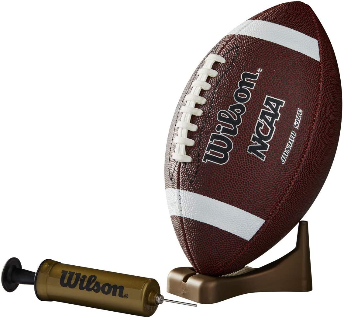 Wilson NCAA Supreme Junior Football with Pump & Tee
