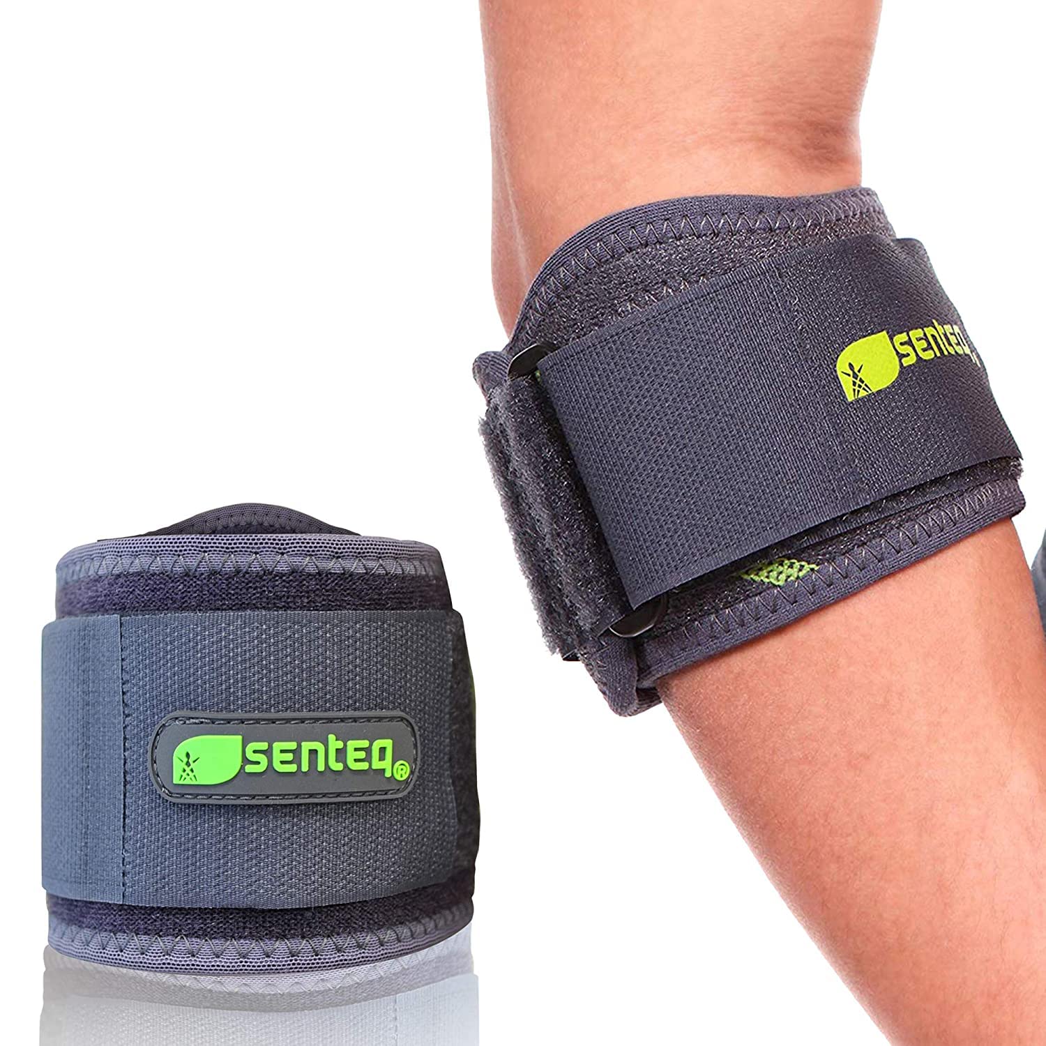 SENTEQ Tennis Elbow Brace for women Forearm Tendonitis Pain Relief Compression Sleeve for Men and Women Weightlifting Arms Pads Golfer Wrap Tennis Golf Elbow Support Pressure Bands Strap
