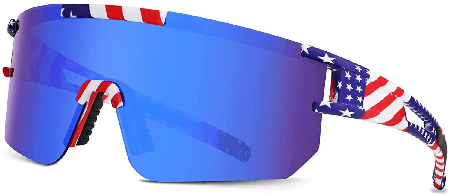 YUNBLL&KO Polarized Sunglasses for Men Women, P-V Style UV400, Cycling Glasses Baseball Goggles Running Golf