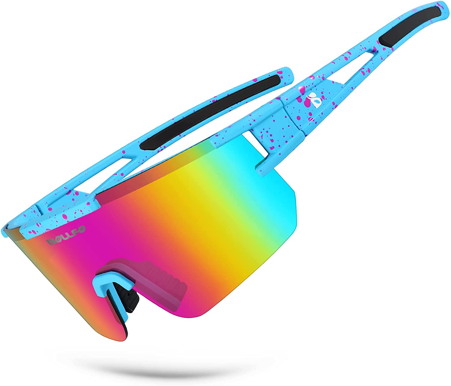 Polarized Sports Sunglasses,UV400 Protection Outdoor Glasses for Men Women Youth Baseball Cycling Running Driving Golf