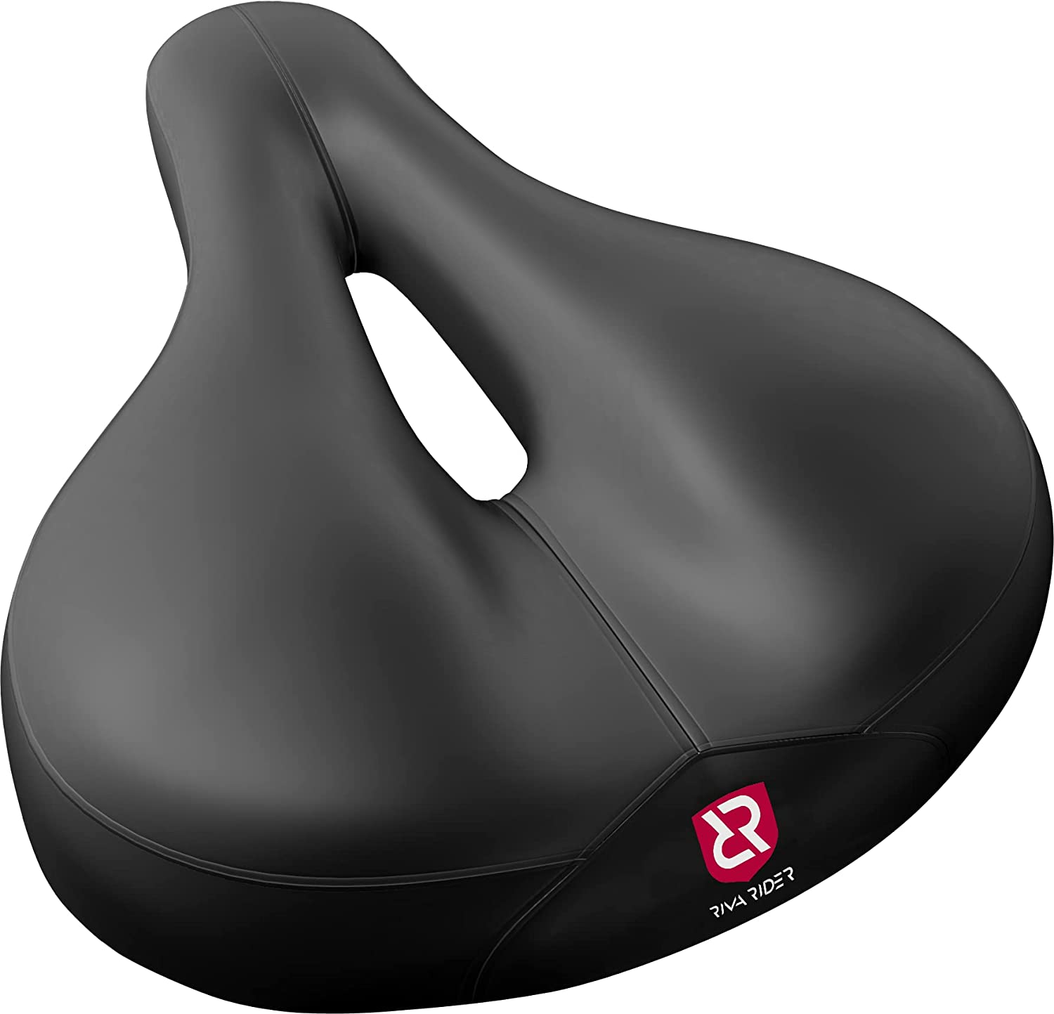 Comfortable Bicycle Seat - Wide Gel Bike Seat Cushion for Women and Men Comfort - Bike Seats for Women Comfort Wide - Bike Seat Cushion for Men Comfort - Bike Saddles (Black)