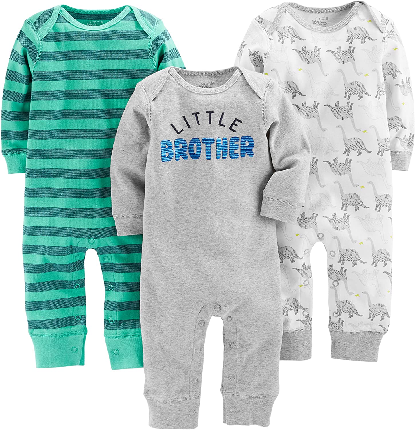 Simple Joys by Carter's Baby Boys' Jumpsuits, Pack of 3