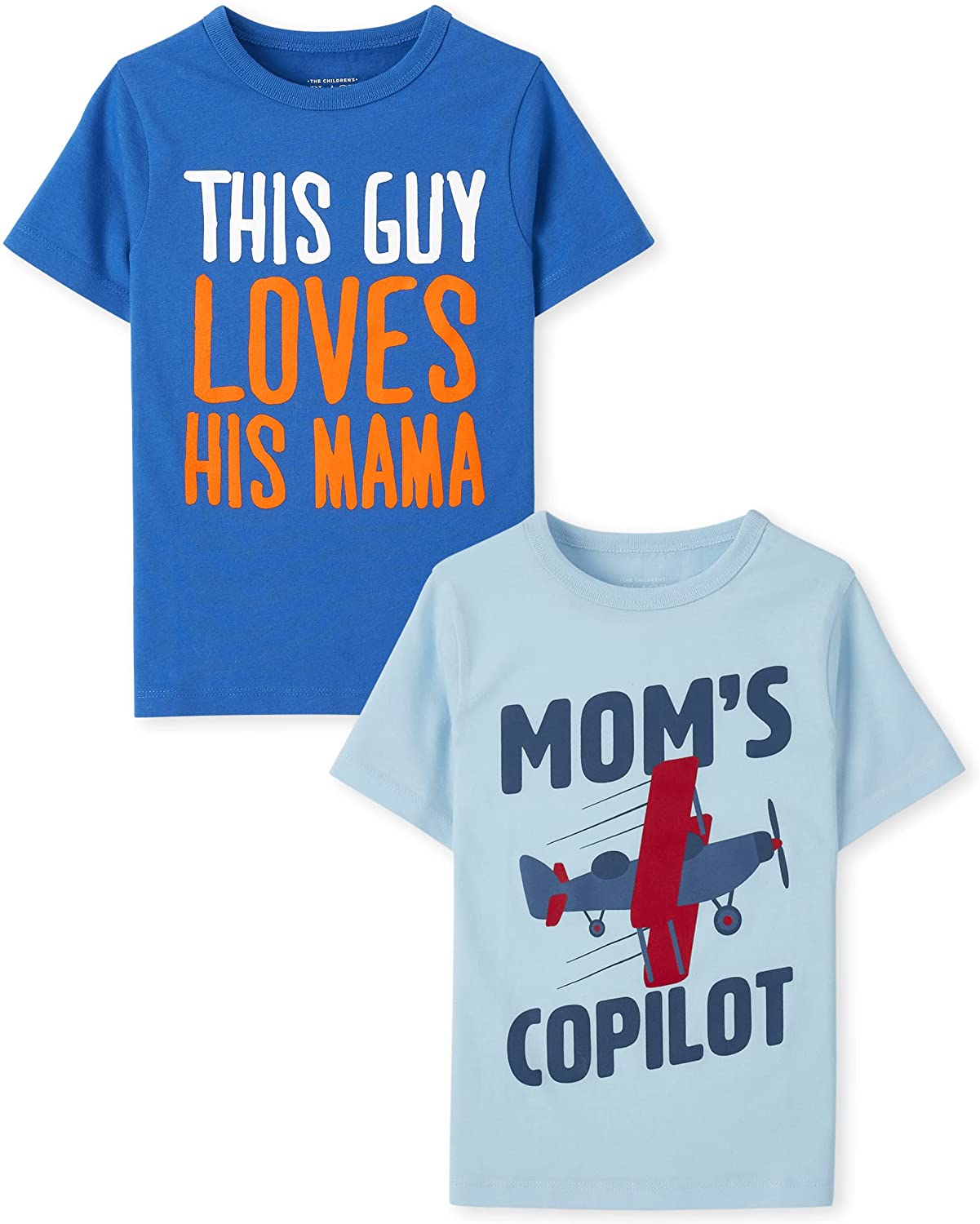Baby Boys and Toddler Boys Short Sleeve Graphic T- Shirt 2-pack