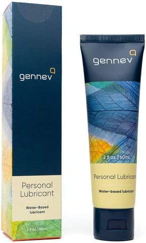Personal Lubricant for Women by Gennev, Water Based, All-Natural Lube for Dryness, pH-Balanced, Non-Sticky, No Parabens, Glycerin, Hormones, or Fragrance, Travel-Sized (2 Ounces) Bold New Look!