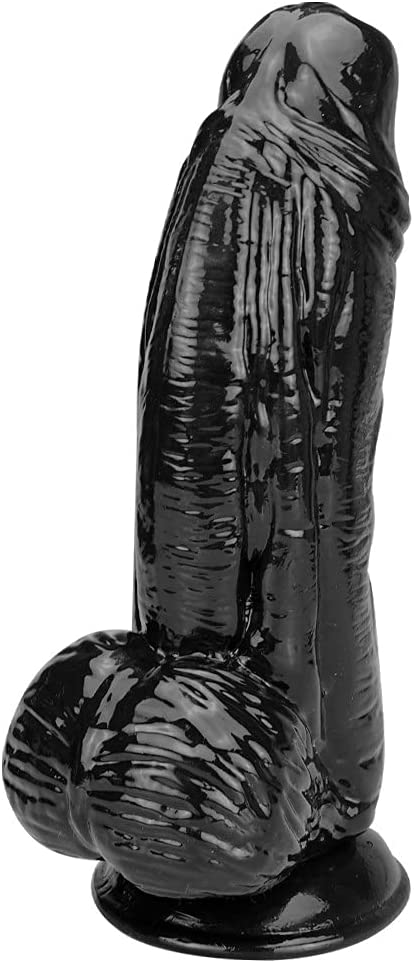 Black Huge Dildos with Strong Suction Cup for Anal Play, Lifelike 10 Inch Thick Realistic Dildo, Monster Dong Giant Adult Toy -Large Size Sex Toy for Women